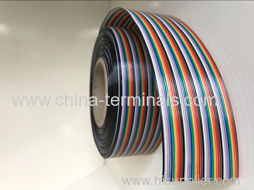 10Ft Multi-Color Flat Ribbon  Cables 10P-64P Conductors 1.27mm