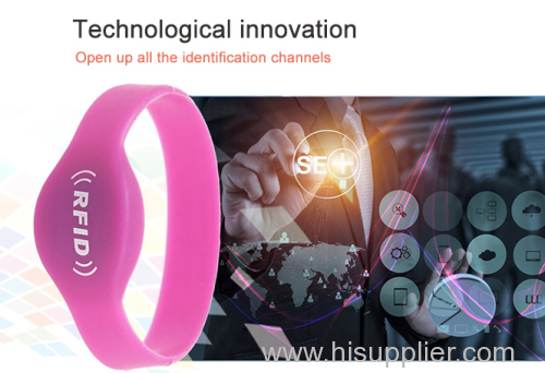 RFID oval silicone wristband Product model:ZT-CH-004