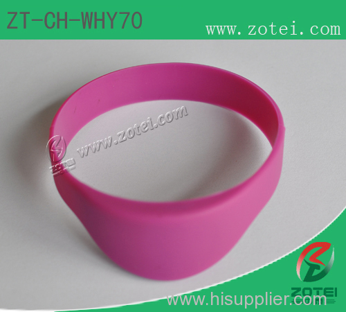 Half Round RFID Silicone Wristband Product model: ZT-CH-WHY70