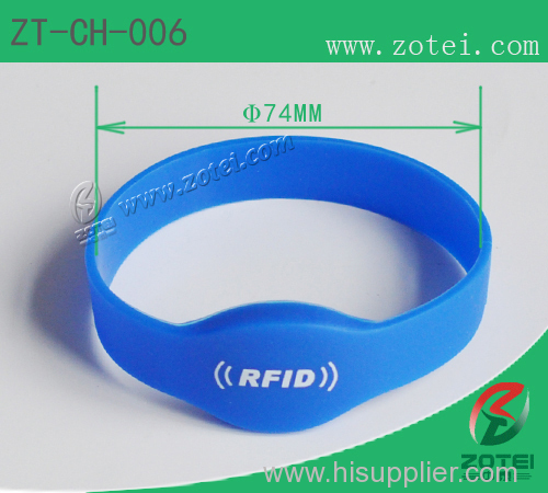 RFID oval silicone wristband Product model:ZT-CH-006