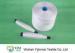 Raw White 100% Spun Polyester Yarn Ring Spun Z Twist On Plastic / Paper Cone