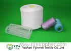 Ne 20s To 60s Customized Color 100 Polyester Sewing ThreadFor Knitting / Weaving
