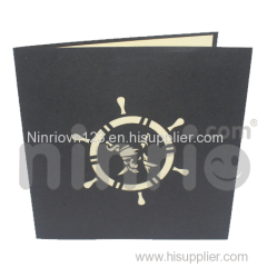 Pirate ship Pop Up Card Handmade Greeting Card
