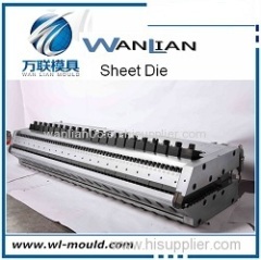 Three co-extruded forming extrusion sheet die for PVC PE EVA foam sheet