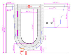 Brand new two seat outward swing door walk in bathtub