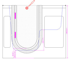 Brand new outward swing door walk in tub