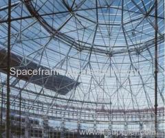 Space frame roofing system steel stucture dome