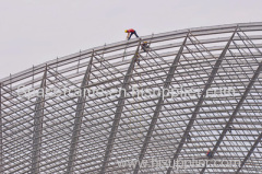 Space frame roofing system steel stucture dome