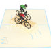 Cyclist-Pop up card-3d card-birthday card-handmade card-greeting card-laser cut-paper cutting