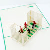 Football Match-sport card-3d card-handmade card-birthday card-pop up card-laser cut-paper cutting