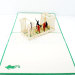 Football Match-sport card-3d card-handmade card-birthday card-pop up card-laser cut-paper cutting