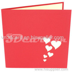 Love 3-love card-3d card-handmade card-valentine card-pop up card-birthday card-laser cut-paper cutting