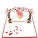 Love Tree-love card-3d card-handmade card-laser cut-paper cutting-pop up card-birthday card