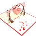 Love Tree-love card-3d card-handmade card-laser cut-paper cutting-pop up card-birthday card