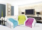 Amazing Colored Inflatable Sofa Chair Flocking PVC Material 74X74X64 cm