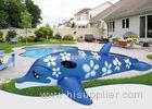 Baby Floater PVC Blue Large Inflatable Dolphin Pool Toy For Outdoor Swimming