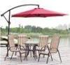 Durable 3M Metal Iron 10 FT Patio Umbrella Garden Banana Parasol With Marble Base