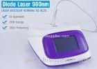 Spider Vein / Vascular Removal Machine With 980nm Diode Laser For Beauty Salon