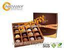 Gift Paper Chocolate Packaging Boxes Classical Printing / Gloss Film Lamination
