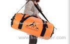 60L Orange Extra Large Sports Duffel Bag Waterproof Barrel Bag Holdall Shoulder 600D