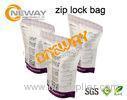 Custom Print Zip Lock Plastic Printed Coffee Bags For Protein Reclosable Stand Up Bag