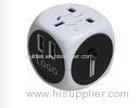 Worldwide Travel Power Adapter Plug Double USB 2500mA Output With Luminous Logo