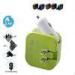 2 In 1 2 Port USB Car Charger Universal Portable Home Wall AC Power Adapter