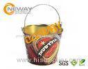 CMYK or PMS Ice Bucket Metal Tin Box with handle / Metal bucket