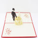 Luxurious Wedding-wedding card-wedding invitation-handmade card-3d card-pop up card-laser cut-paper cutting