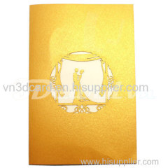 Wedding 7-wedding card-wedding invitation-3d card-pop up card-handmade card-laser cut-paper cutting