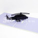 Black hawk helicopter-3d card-handmade card-pop up card-birthday card-laser cut-paper cutting