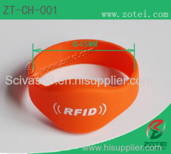ZT-CH-001 RFID oval silicone wristband