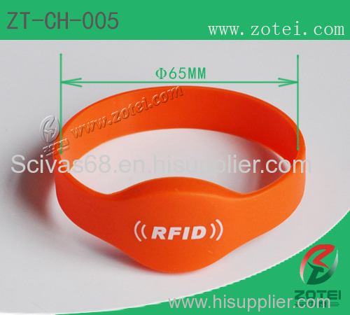 ZT-CH-005 RFID oval silicone wristband