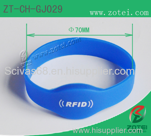 RFID oval silicone wristband