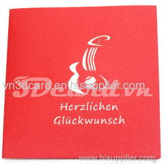 Grand Violin-3d card-handmade card-pop up card-birthday card-greeting card-laser cut-paper cutting