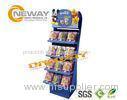 Snacks Child Food Corrugated Cardboard Display Stands Free Design