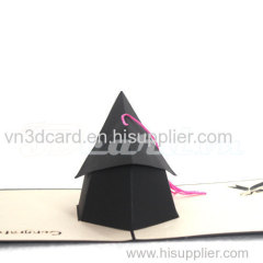 Graduation Hat-3d card-handmade card-birthday card-greeting card-congratulation card-laser cut-paper cutting