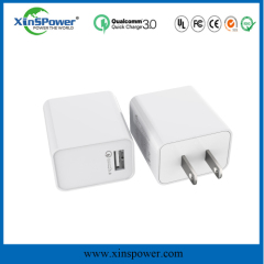 qualcomm qc 3.0 eu travel charger for mobile phone