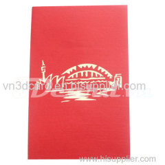 Harbour Bridge 3-3d card-building card-birthday card-handamade card-greeting card-laser card-paper cutting