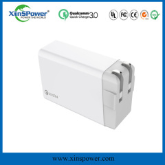 shenzhen xinspower 5V 2.4A Qualcomm HOT SALE functional 3 Ports US plug Charger