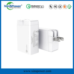 shenzhen xinspower 5V 2.4A Qualcomm HOT SALE functional 3 Ports US plug Charger