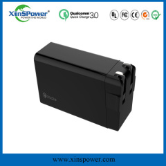 shenzhen xinspower 5V 2.4A Qualcomm HOT SALE functional 3 Ports US plug Charger