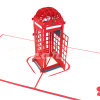 Public Telephone-3d card-handmade card-pop up card-birthday card-greeting card-laser cut-paper cutting