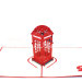 Public Telephone-3d card-handmade card-pop up card-birthday card-greeting card-laser cut-paper cutting