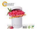 Luxury Flower Transport Boxes For Rose / Round Gift Flower Packaging Boxes