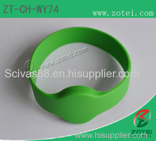 RFID round silicone wristband tag