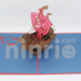 Virking ship 3d pop-up card