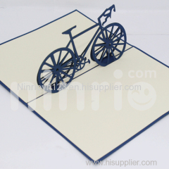 Racing bike 3d pop-up card