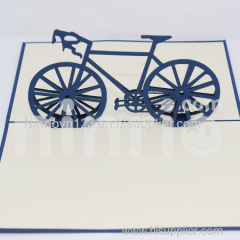 Racing bike 3d pop-up card