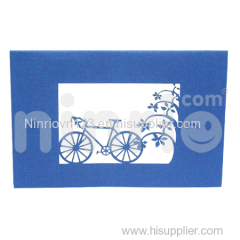 Racing bike 3d pop-up card